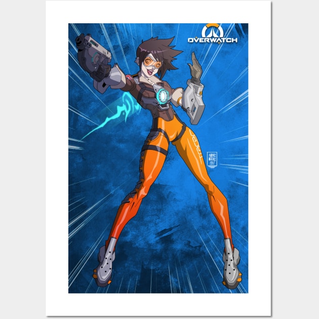 Tracer fan art Wall Art by drdre74